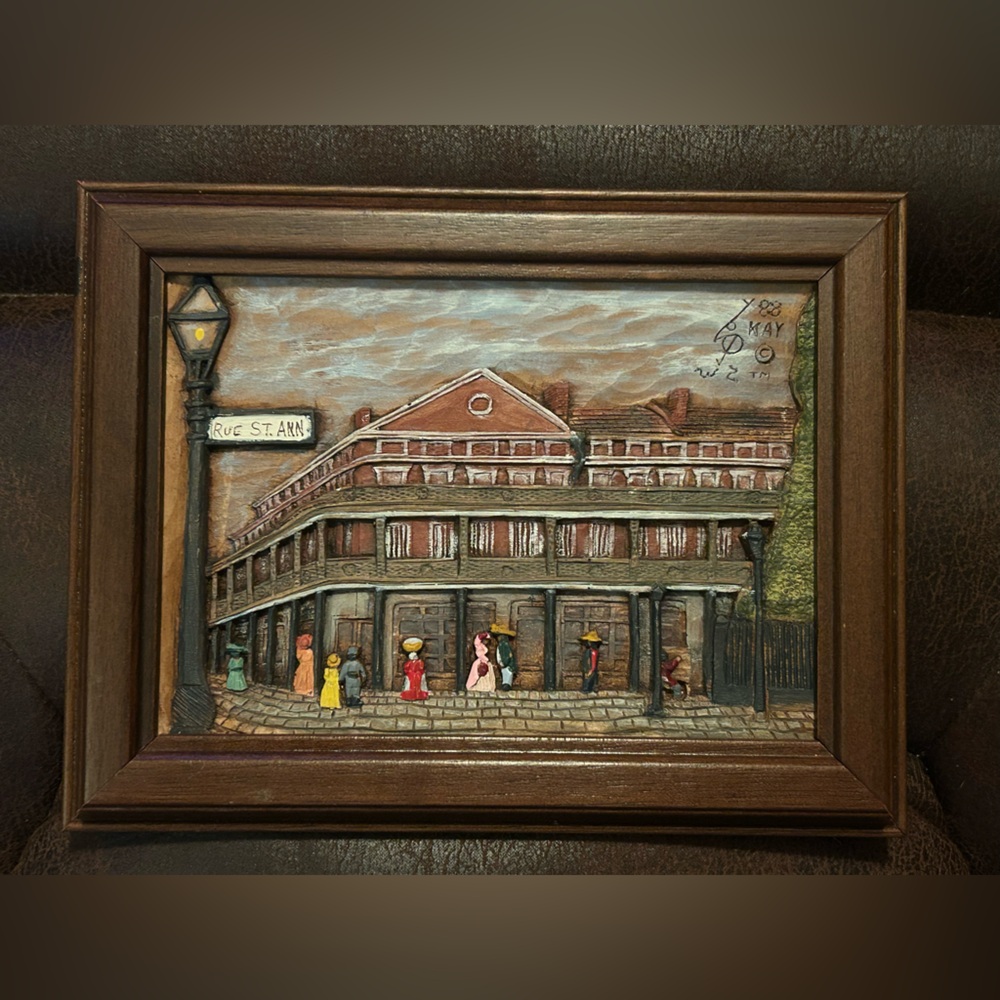 Kay Glenn New Orleans Street Scenes Woodgraph/Relief Carving Signed & Numbered - Picture 2 of 16